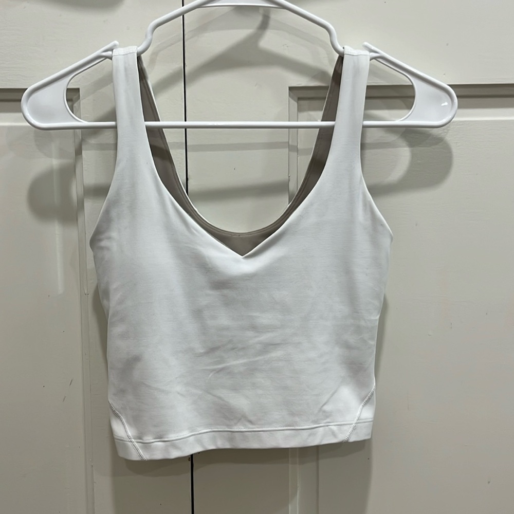White Lululemon align tank top 0
